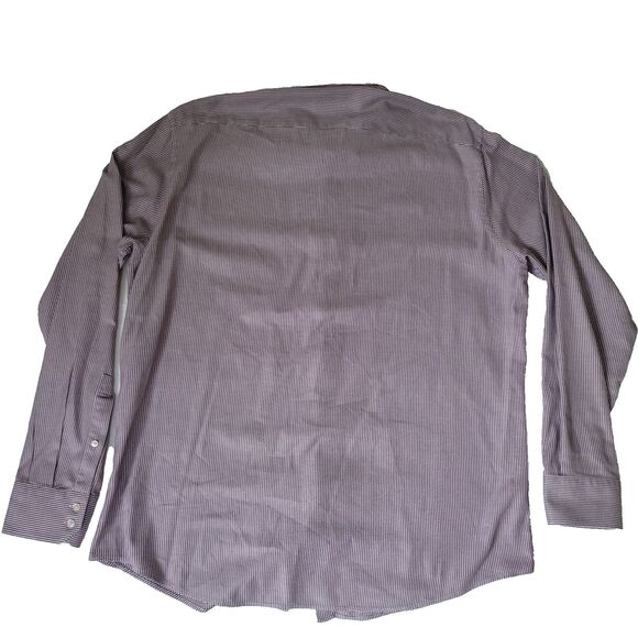 HUGO by Hugo Boss Dress Shirt 17.5 Regular Fit Two Ply Purple Houndstooth 44 EU - Picture 2 of 12